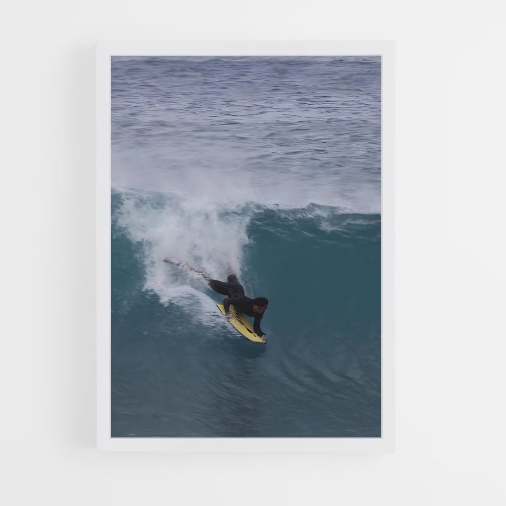 Poster Surf en Fusion – affiche Bodyboard (vue 3)